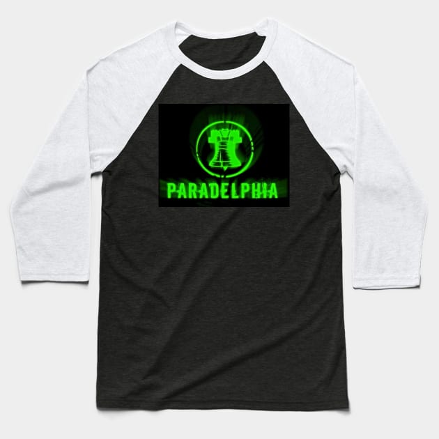 Retro Paradelphia Logo Baseball T-Shirt by Paradelphia